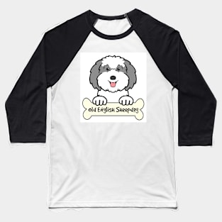 Old English Sheepdog Baseball T-Shirt